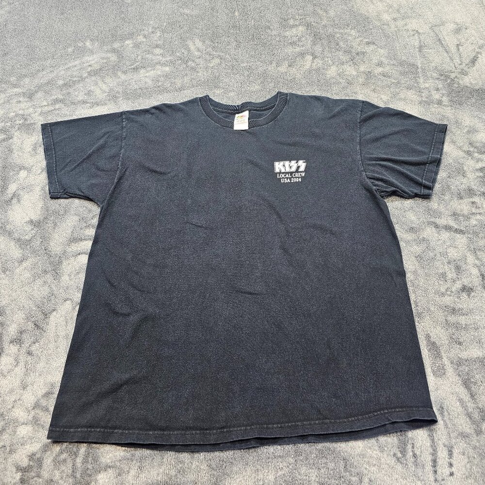 Vintage KISS Local Crew USA 2004 T Shirt Mens XL
